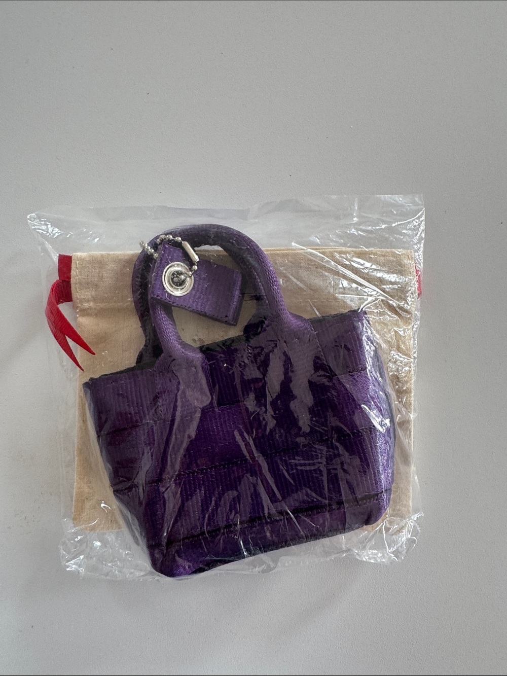Harveys Purple Quilted Mini Tote ornament